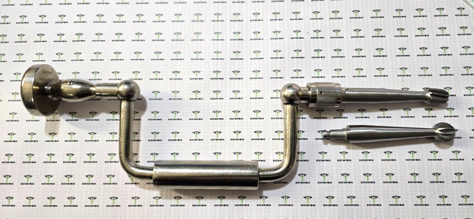 Codman Surgical Hudson Brace Hand Drill W-2 Attachments Orthopedic Instruments
