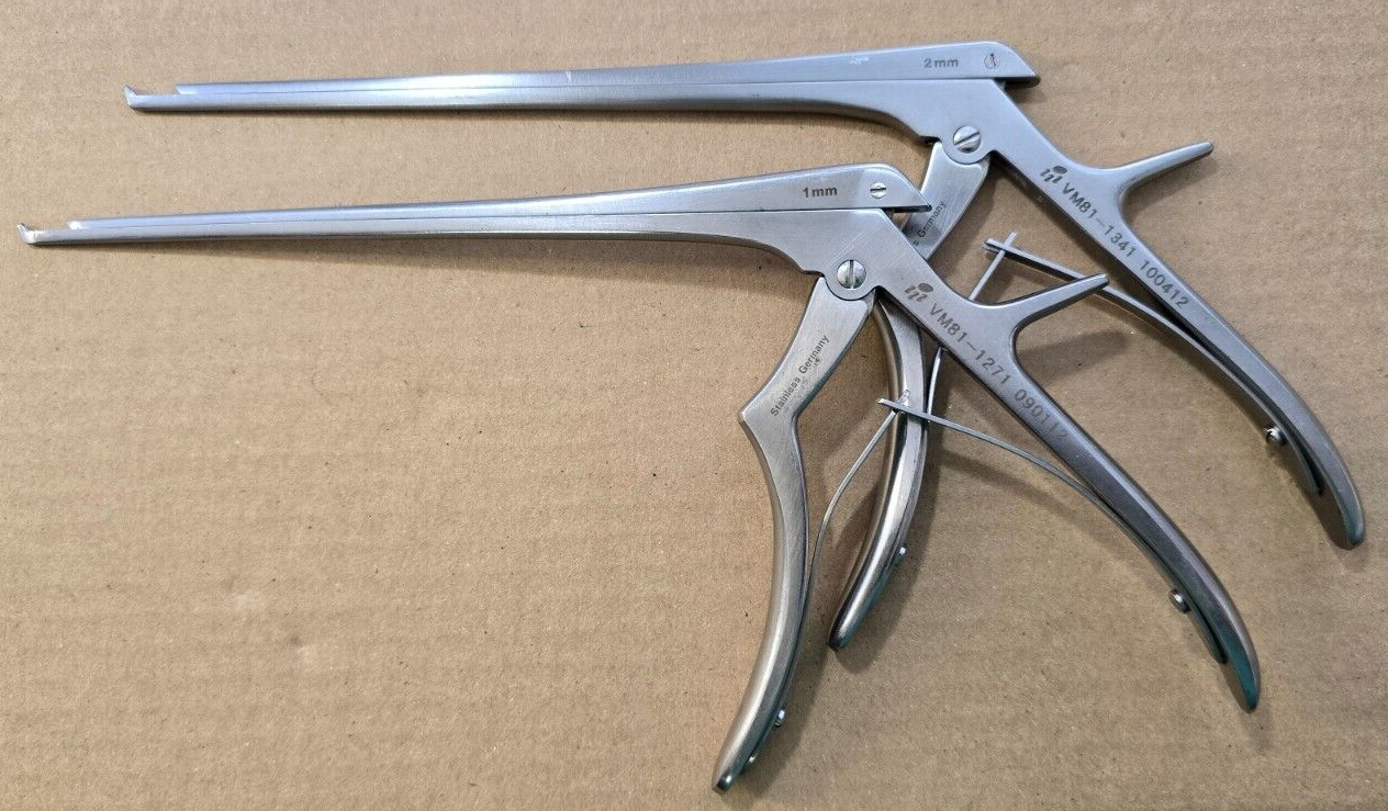 V.Mueller VM81-1271 Orthopedic Kerrison Rongeurs 1,2mm Up 7" Shaft 40 degree
