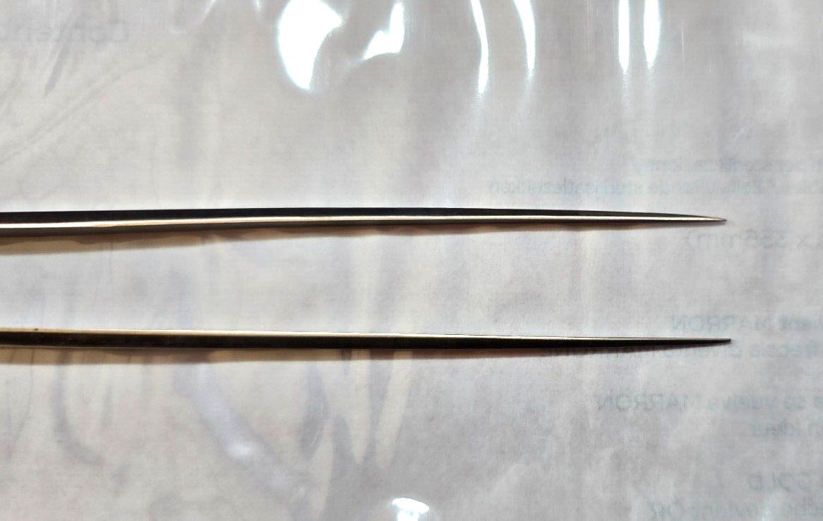 Garana Surgical Yasargil Micro Tweezer Bayonet Forceps 9" Plain Tips