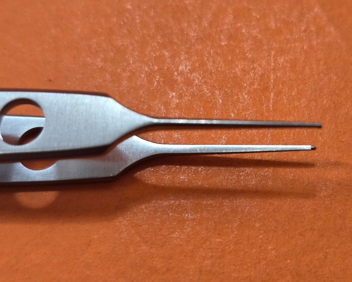 Jarit 355-121 Bishop Harmon Tissue Forceps 3 1/4" straight 1x2 teeth
