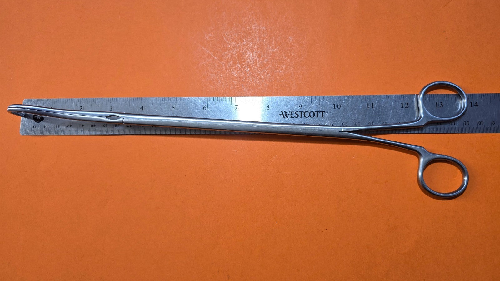 SCANLAN 9909-226 Surgical VATS Harkin Clamp 14" Curved Jaws no Ratchet.