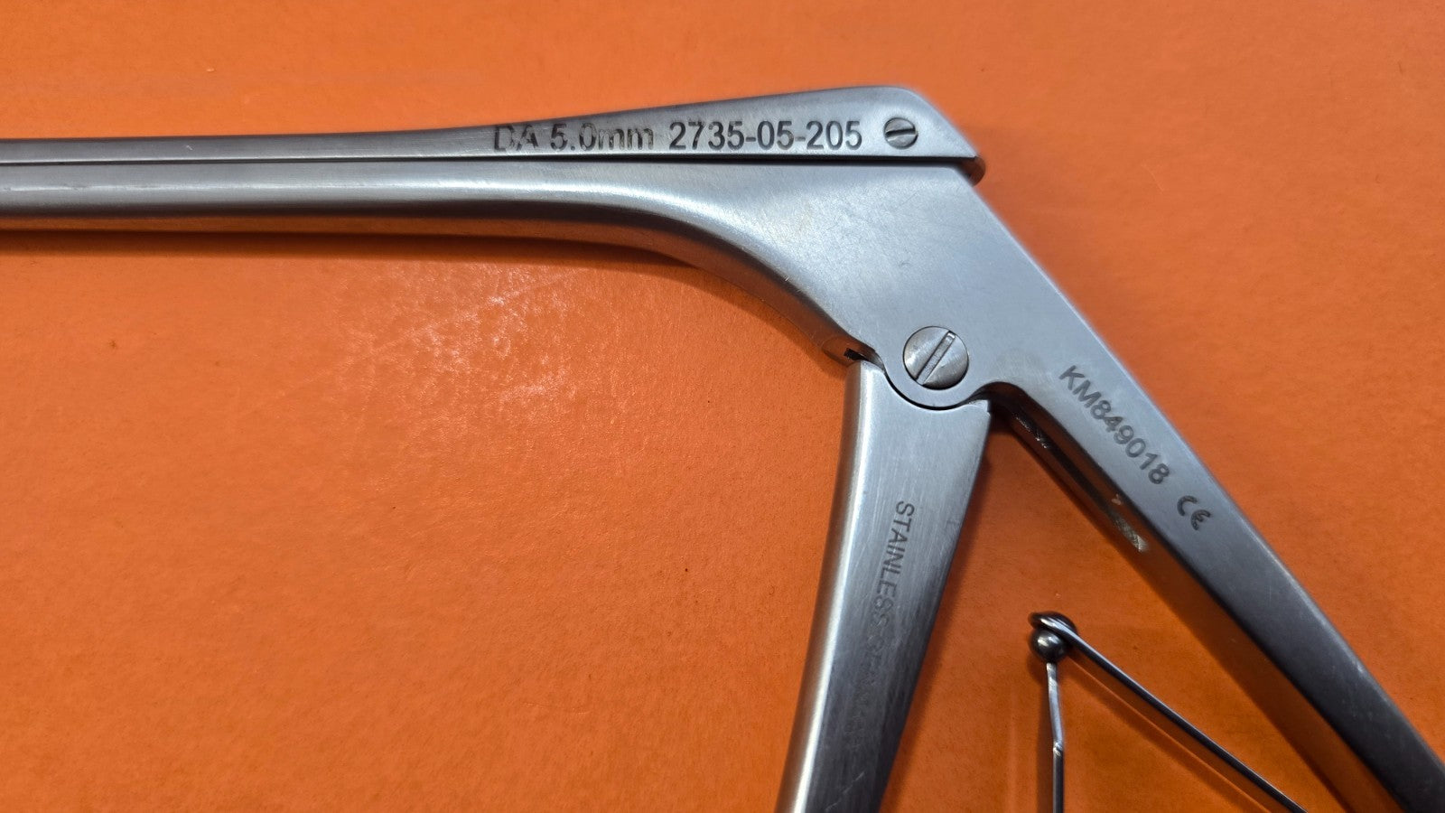 K Medic KM 84-9018 Orthopedic Rongeurs 13" shaft 5.0mm Up Angle Graduated