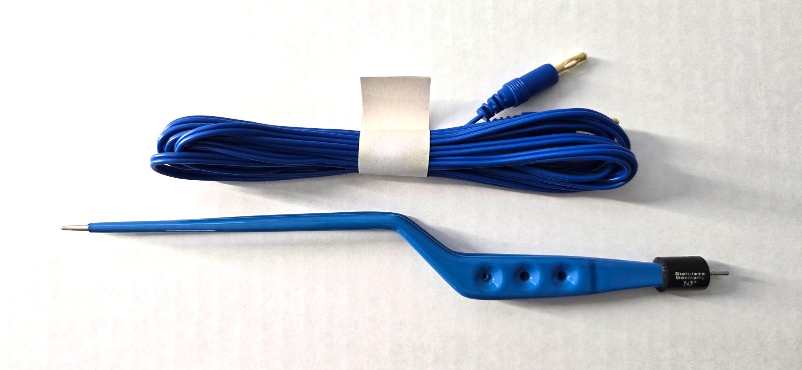 Turtle Surgical Yasargil Bayonet Bipolar Forceps 9" Blue Coated & Bipolar Cord