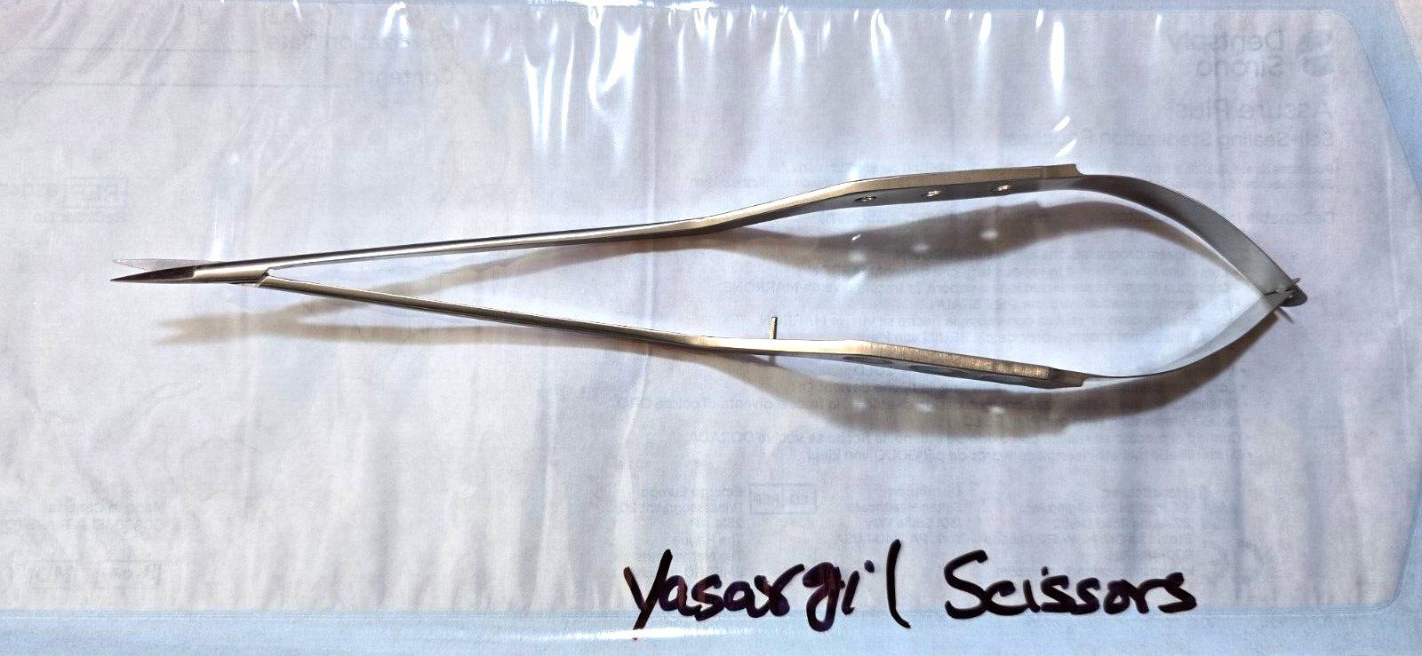 NL4005 Surgical Yasargil Micro Scissors 9" Straight Sharp Tips