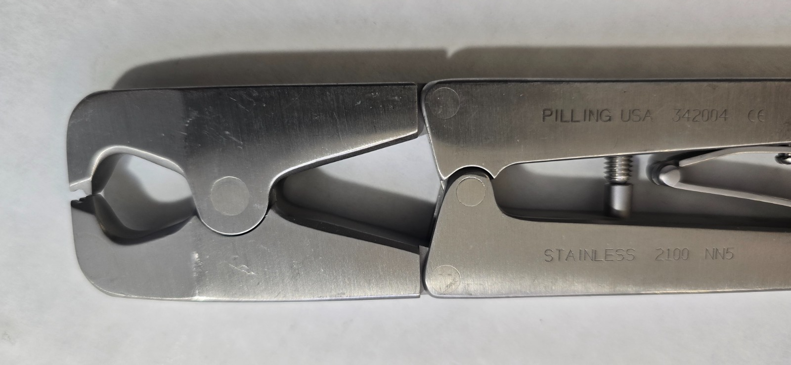PILLING Surgical 34-2004 Sternal Thoracic Crimper 8.5"