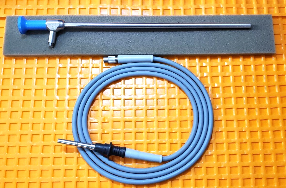 Stryker 502-859-010 Laparoscope 10mm x 0* Autoclavable W- Fiberoptic Cable.