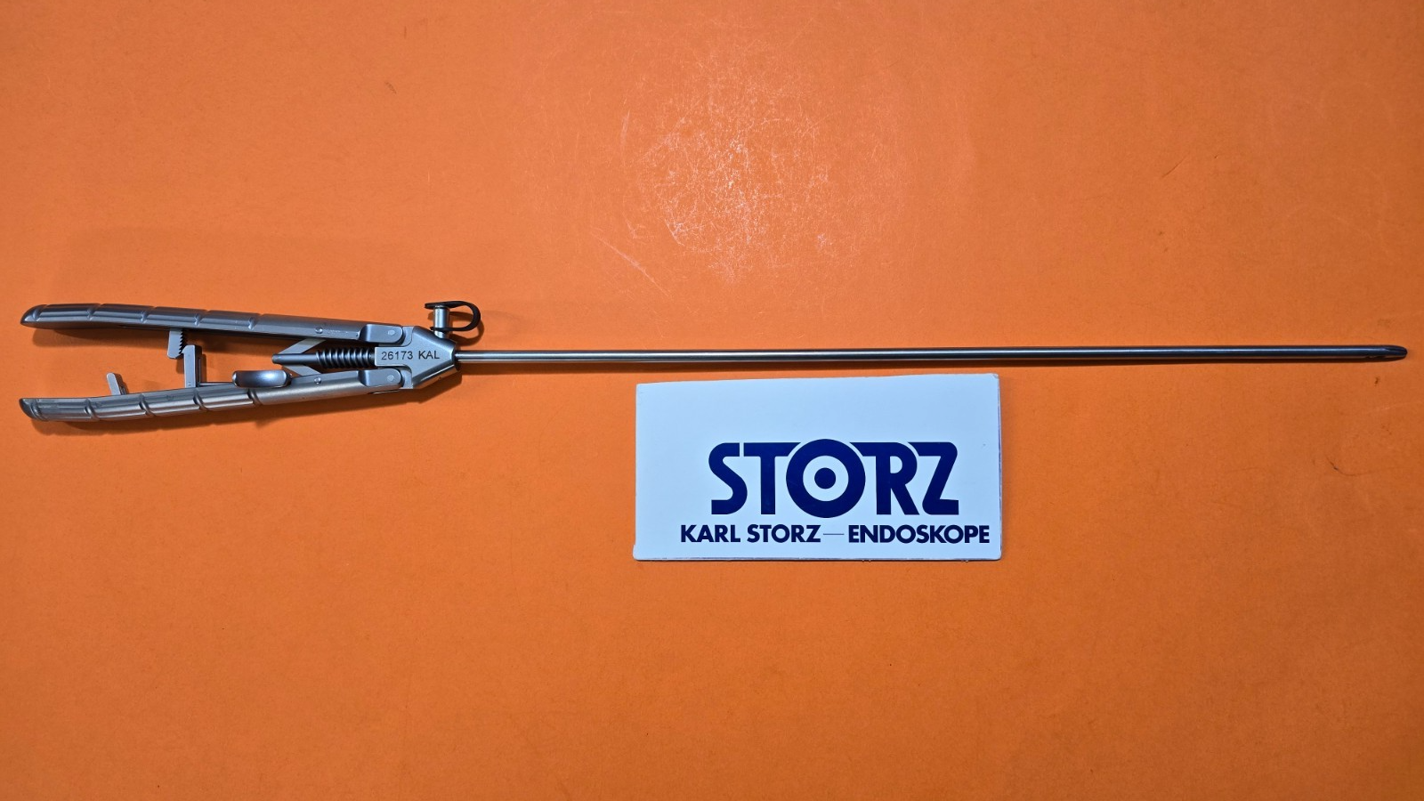 Karl Storz 26173 KAL Laparoscopic Macro Needle Holder 5mmx33 cm with Lock