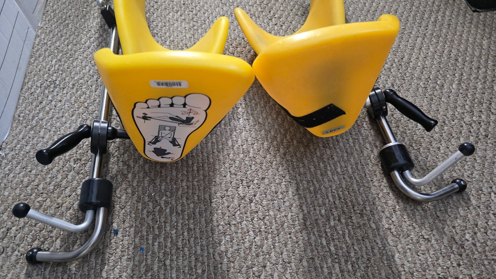 Allen Medical Yellowfins Stirrups With Lift assist Right & Left
