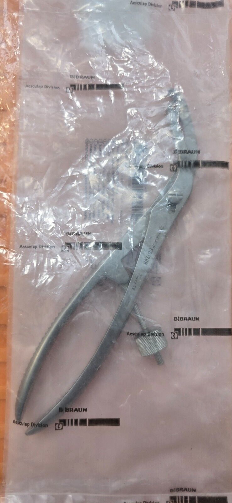 Aesculap F0170R Orthopedic Verbrugge Bone Holding Reduction Forceps 7.5"