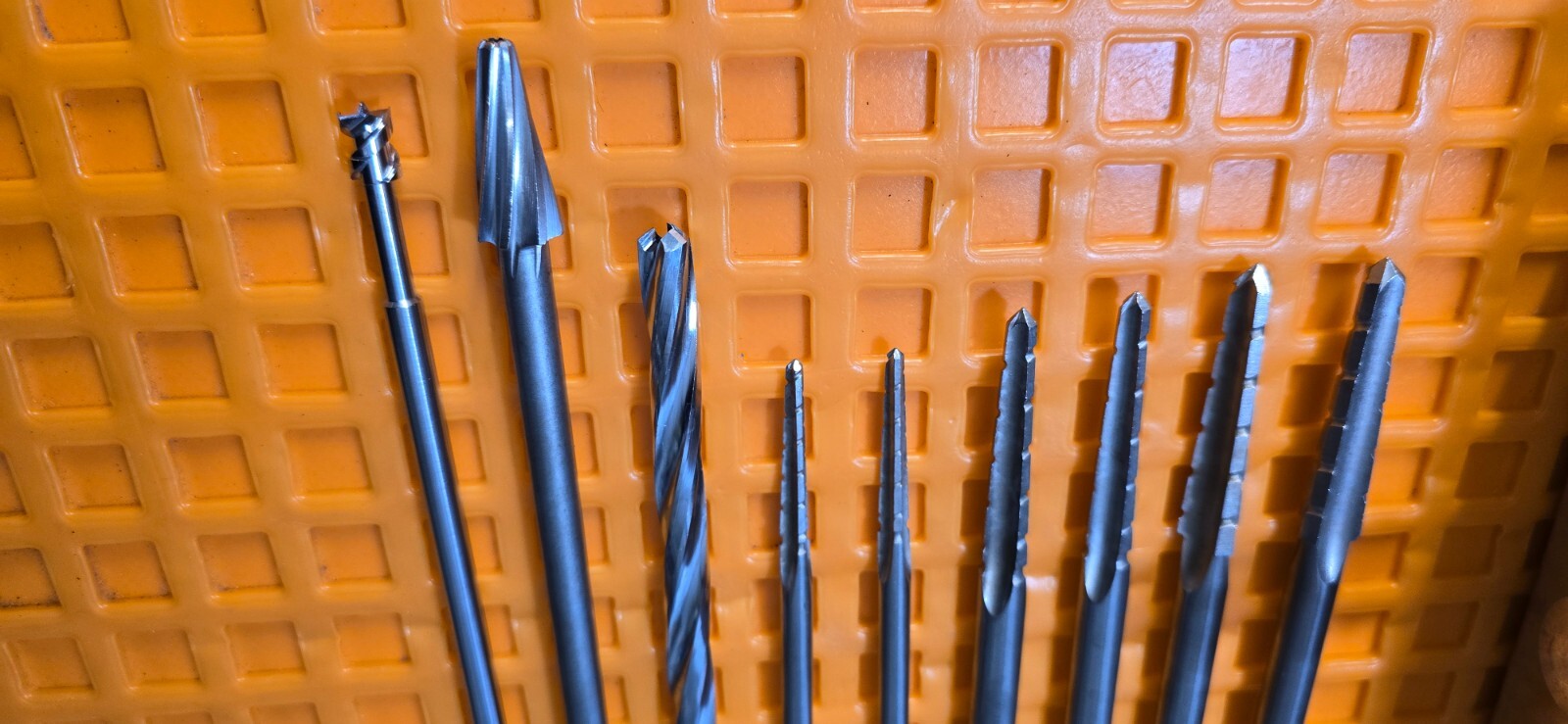Zimmer Orthopedic Medullary Reamers Set of 9 with T-Handle & Case.