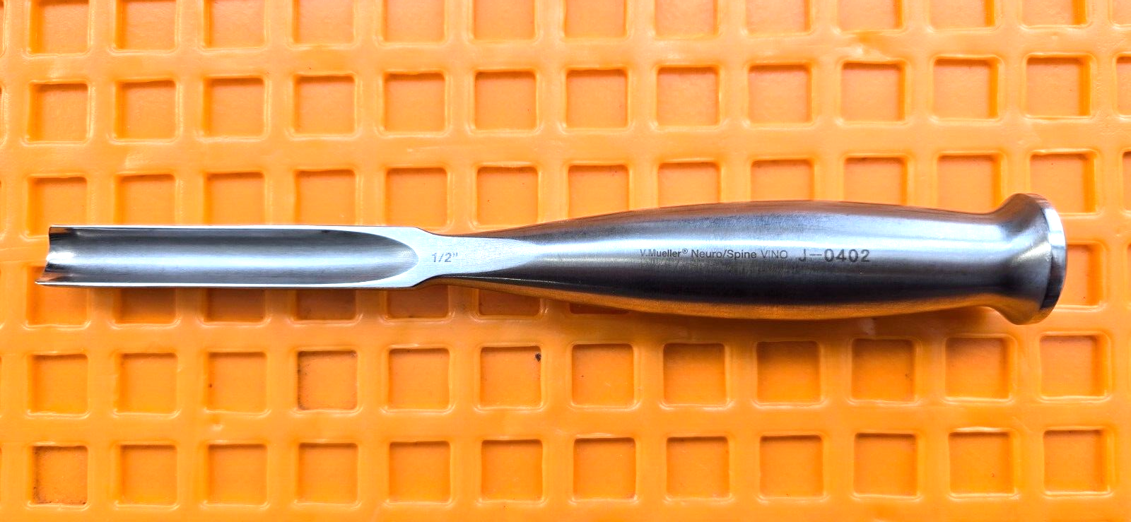 V.Mueller 0402 Surgical Orthopedic Smith-Peterson Gouges 8" Straight 12mm