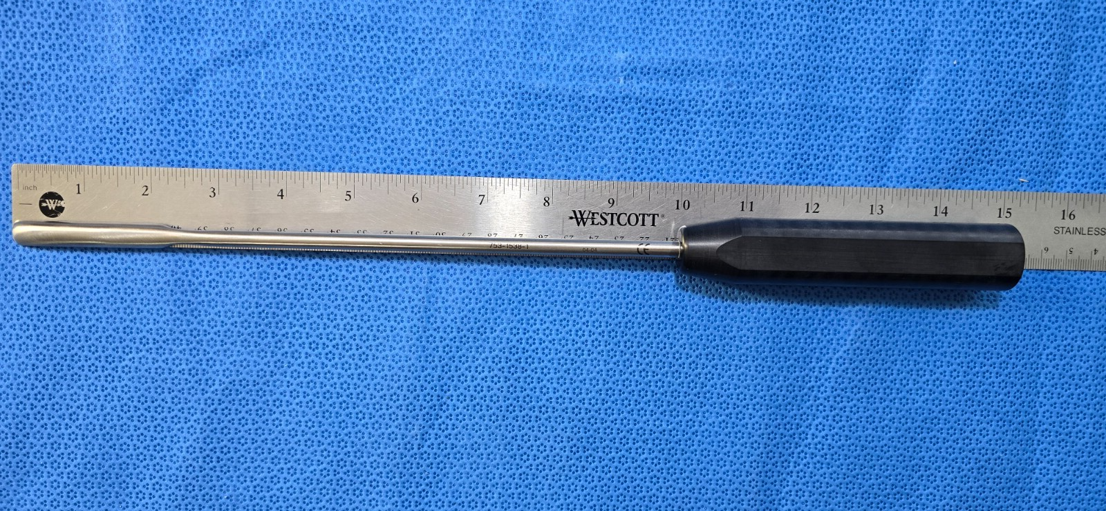 Life Instrument 753-1538-1 Surgical Orthopedic Long Chisel 15" Curved 3/8"