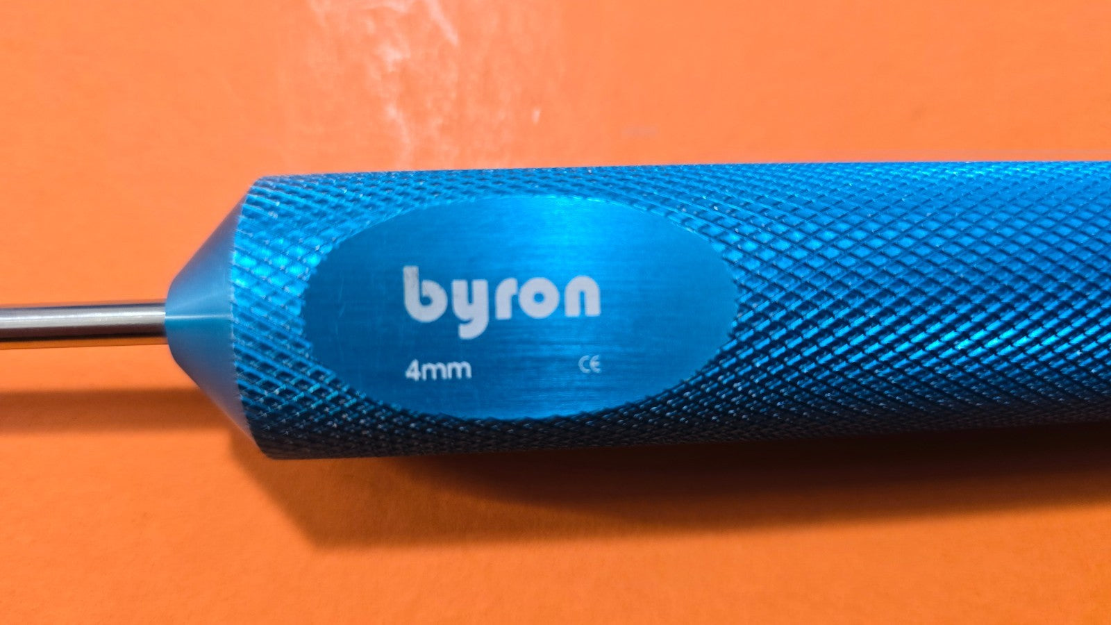Byron Cannula 4mm x 26cm Blue Handle Plastic Surgery Instruments