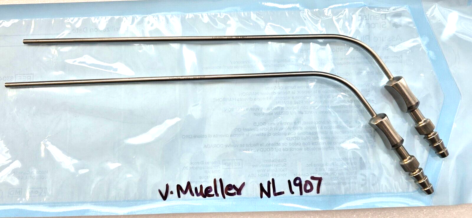 V.Mueller Surgical Frazier Suction Tube 11FR Angled Ref: NL1907