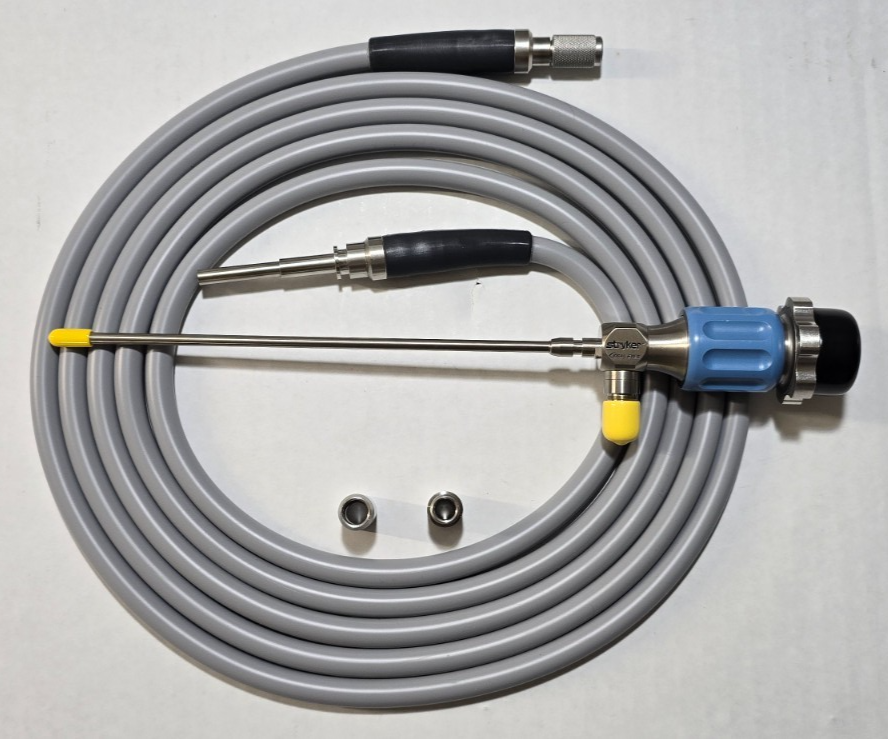 Stryker Arthroscope 4.0mm x 30° Speed Lock C-Mount & Fiber Optic Cable