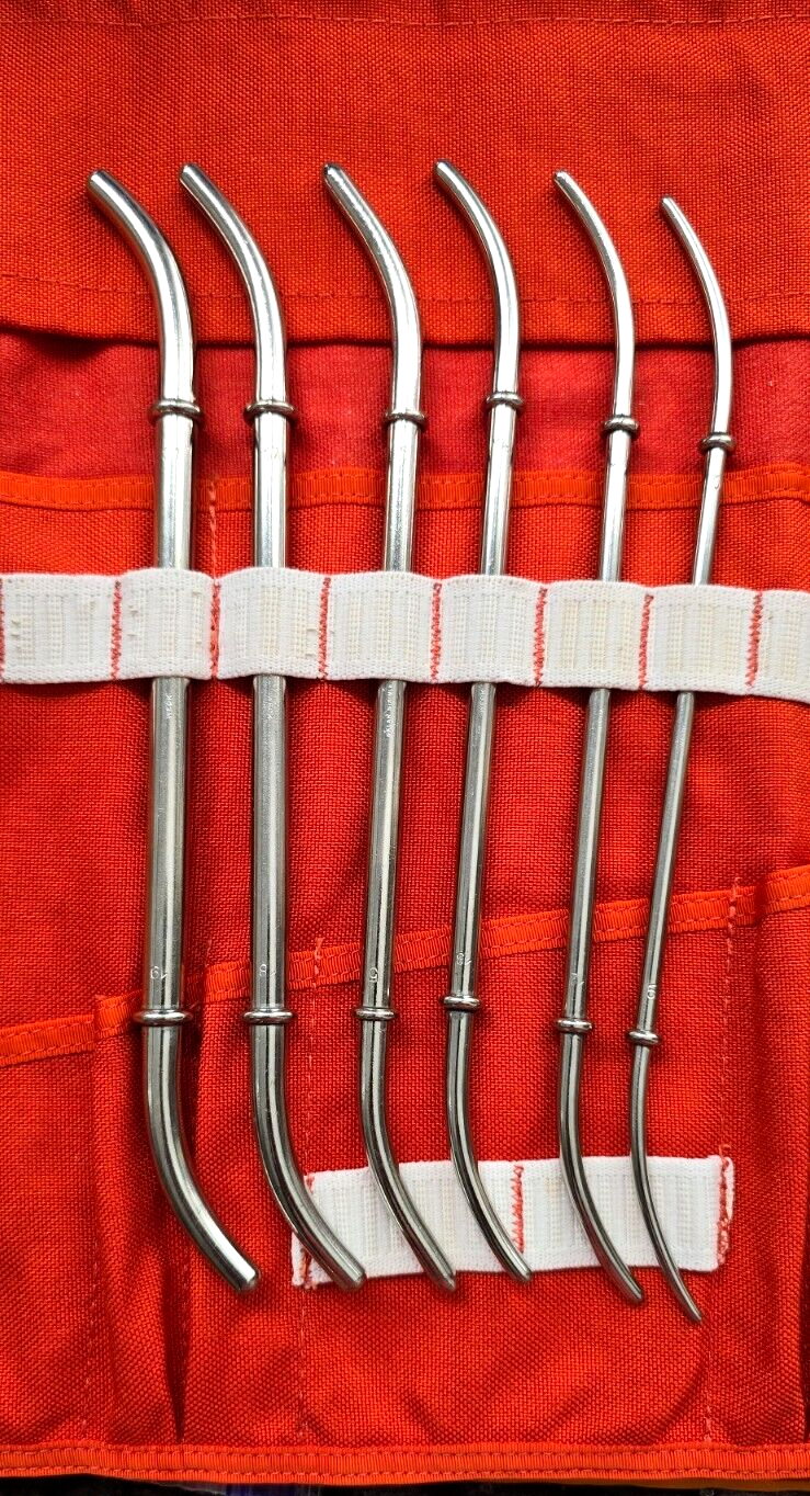 Weck Surgical OBGYN Hank Dilators Set of 6 Double Ended in Case.