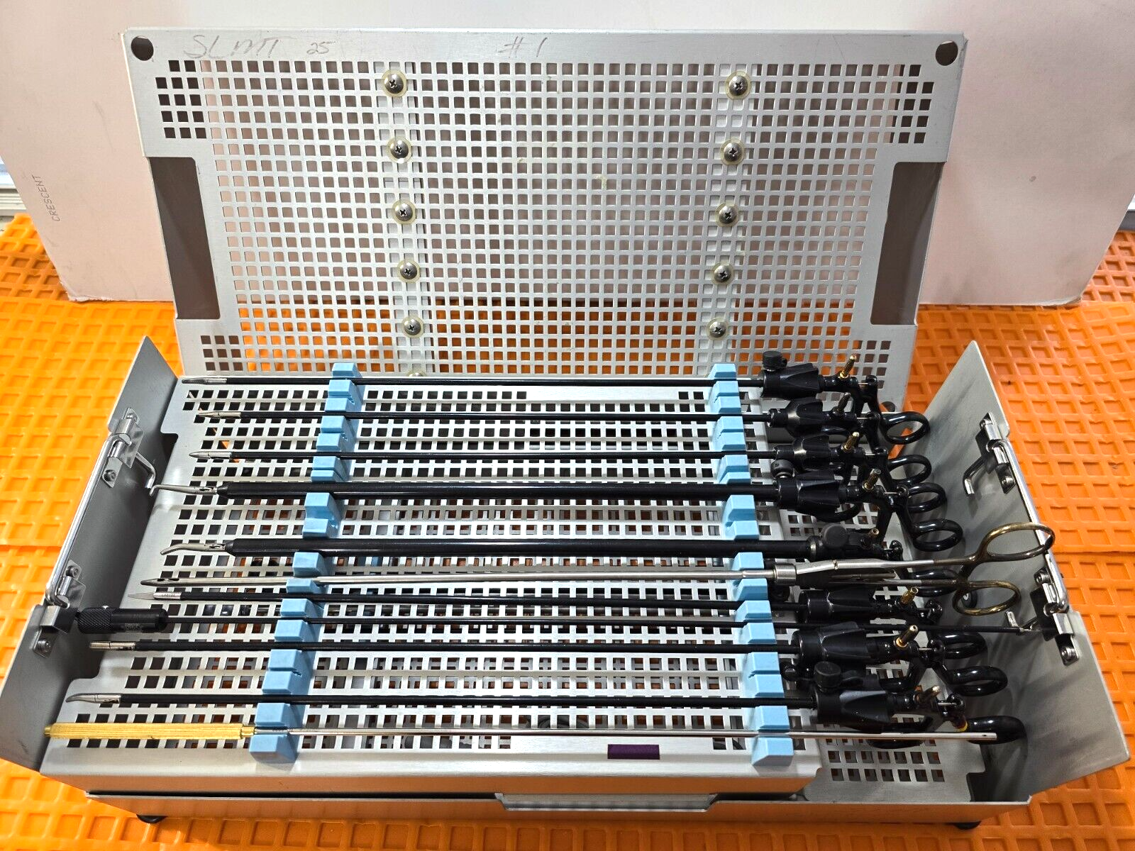 V.Mueller / Jarit Laparoscopic Instrument 5mmx35cm Set of 16 with Tray