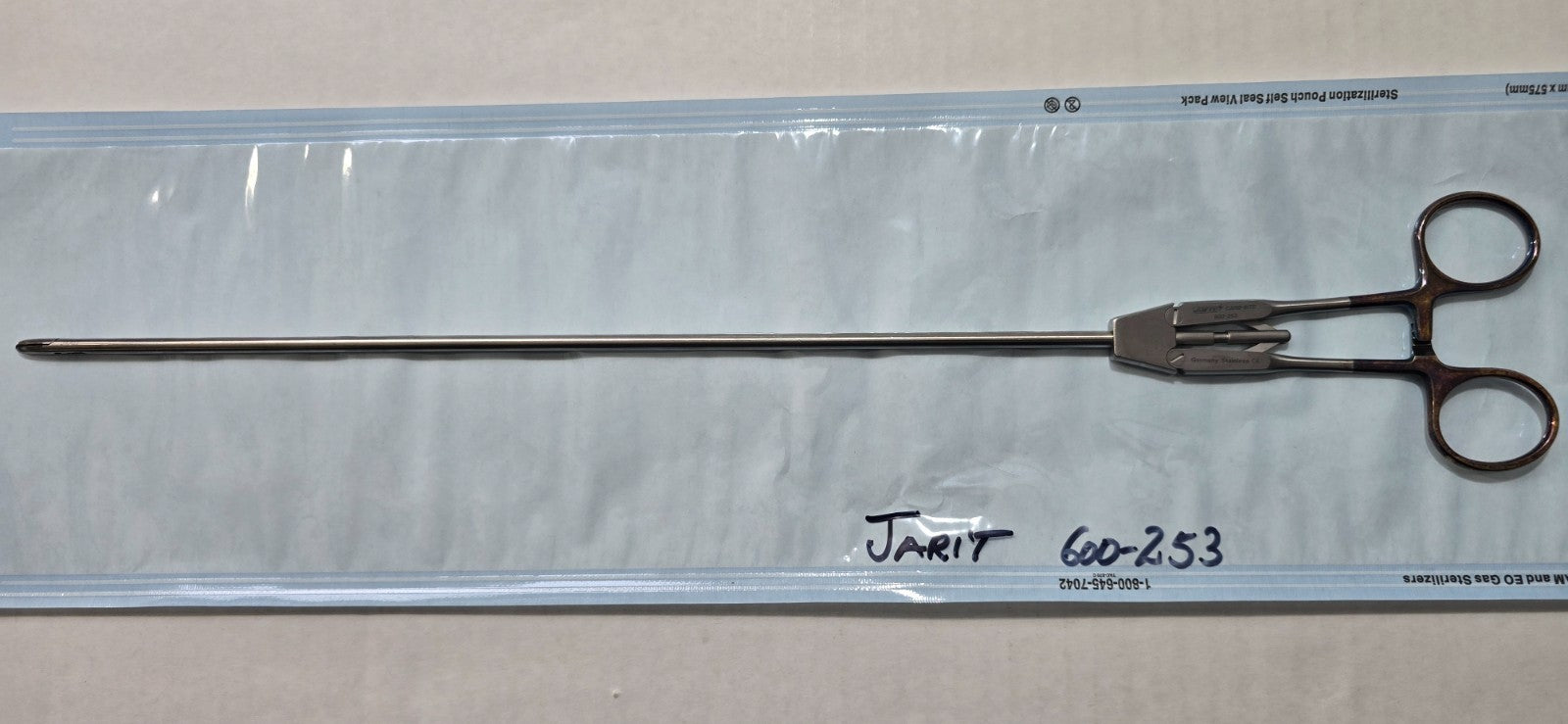 Jarit 600-253 Laparoscopic CARB-BITE Needle Holder 5mm x 33cm Germany