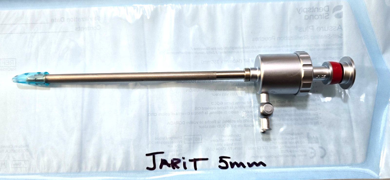 JARIT Laparoscopic Cannula 5mm with pyramid Tip Reusable (GERMANY)