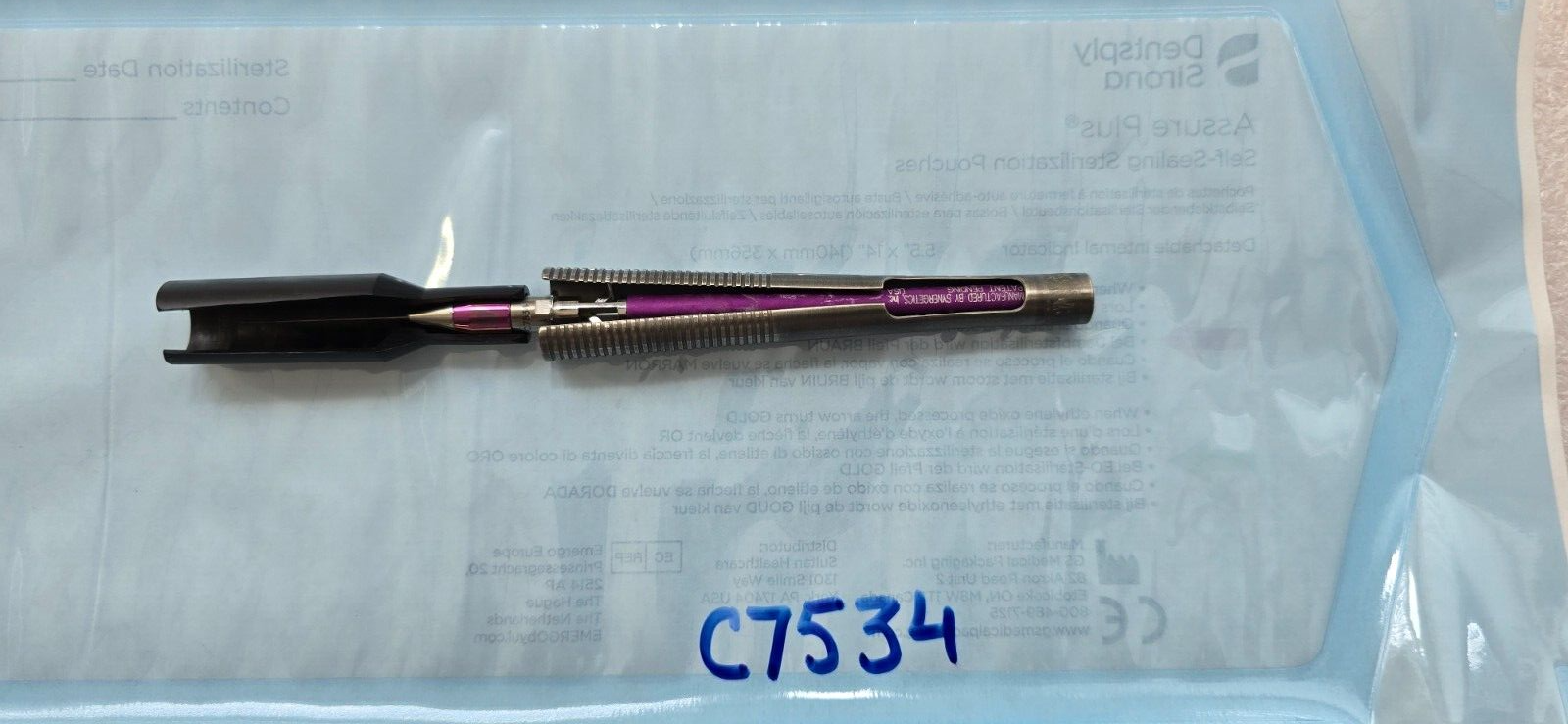 Synergetics C7534 Surgical Micro Forceps Straight Tips
