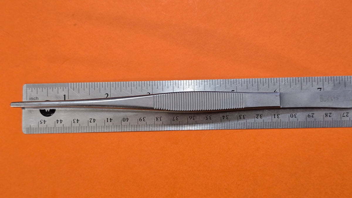 Aesculap BD 561R Surgical Thumb Tissue Forceps 7 7/8" 1x2 teeth