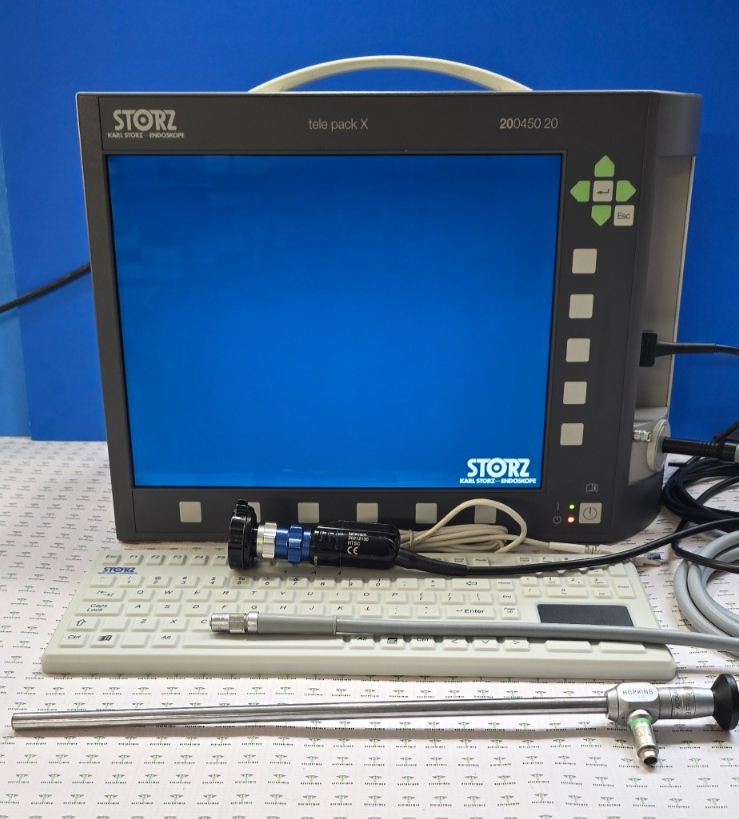 Karl Storz tele Pack X 20045020 Video Camera System W- Scope, Fiber Optic 495NE