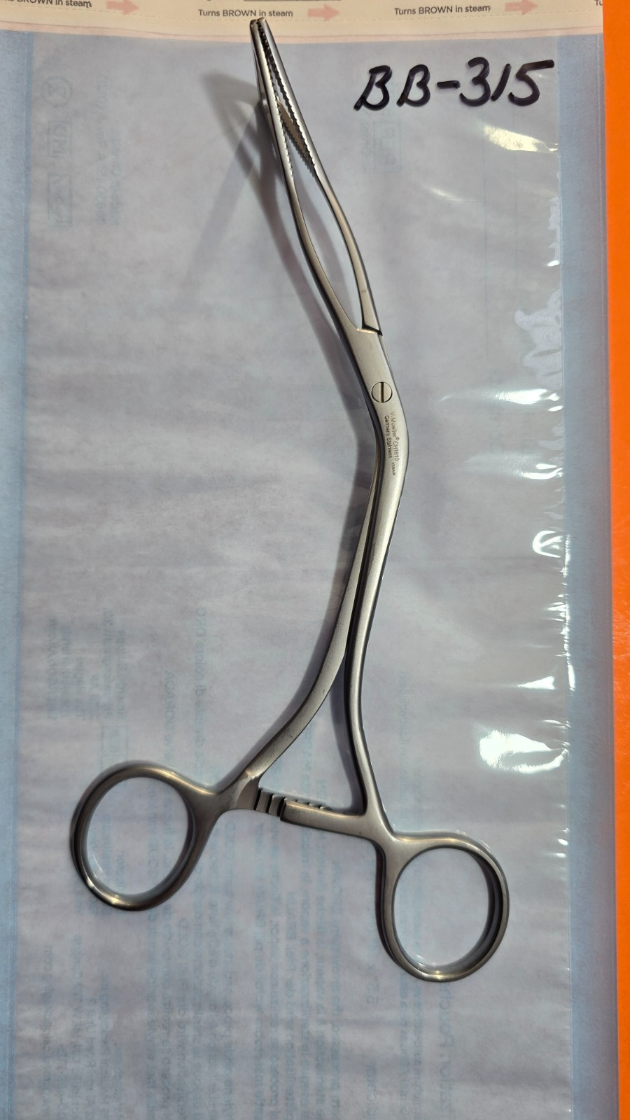 V.Mueller CH 1610 Surgical Lovelace Forceps 8" Jaws 1" wide