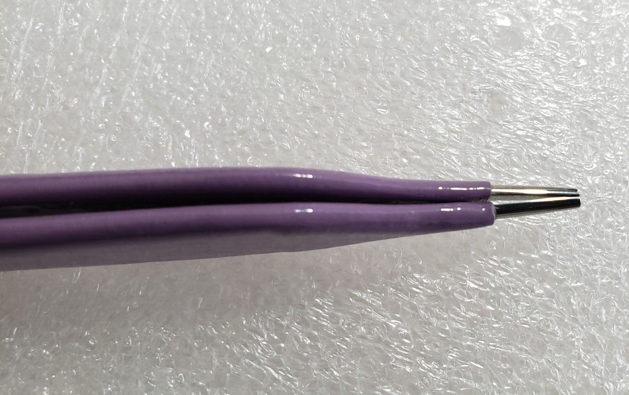 Turtle Surgical Adson Bipolar Forceps 5" Purple Non Stick Tips w- Bipolar Cable