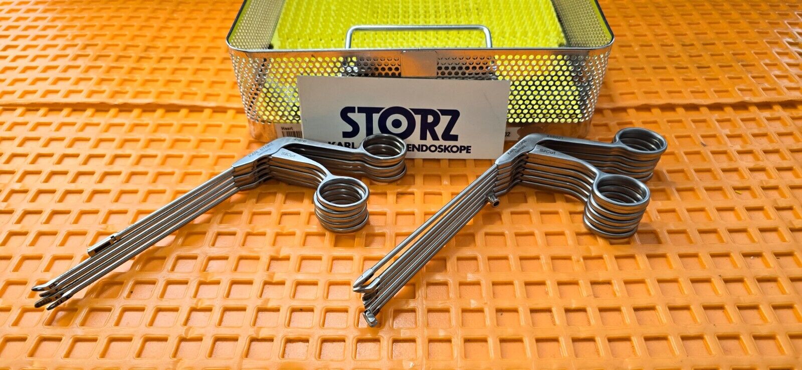 Karl Storz SilCut Punches Instruments GERMANY Set of 11 with Tray