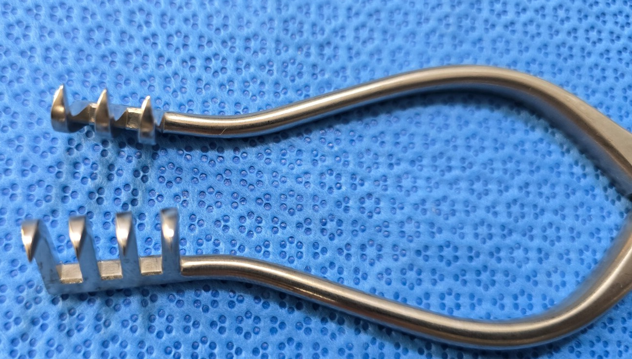 Jarit 204-155 Surgical Orthopedic Weitlaner Retractor 6.5" Sharp 3x4 Prongs
