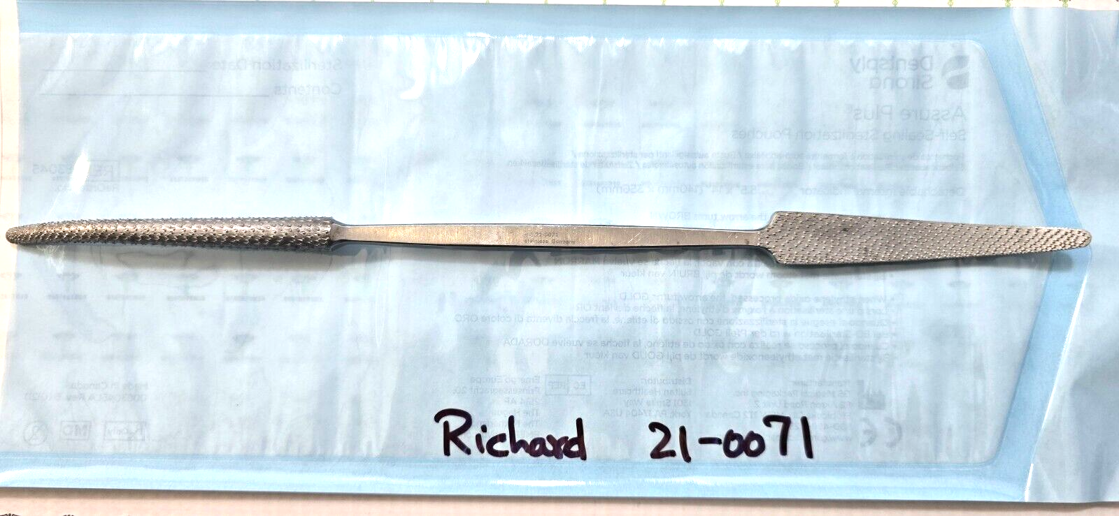Richards 21-0071 Surgical Orthopedic Rasp Double Ended 12"