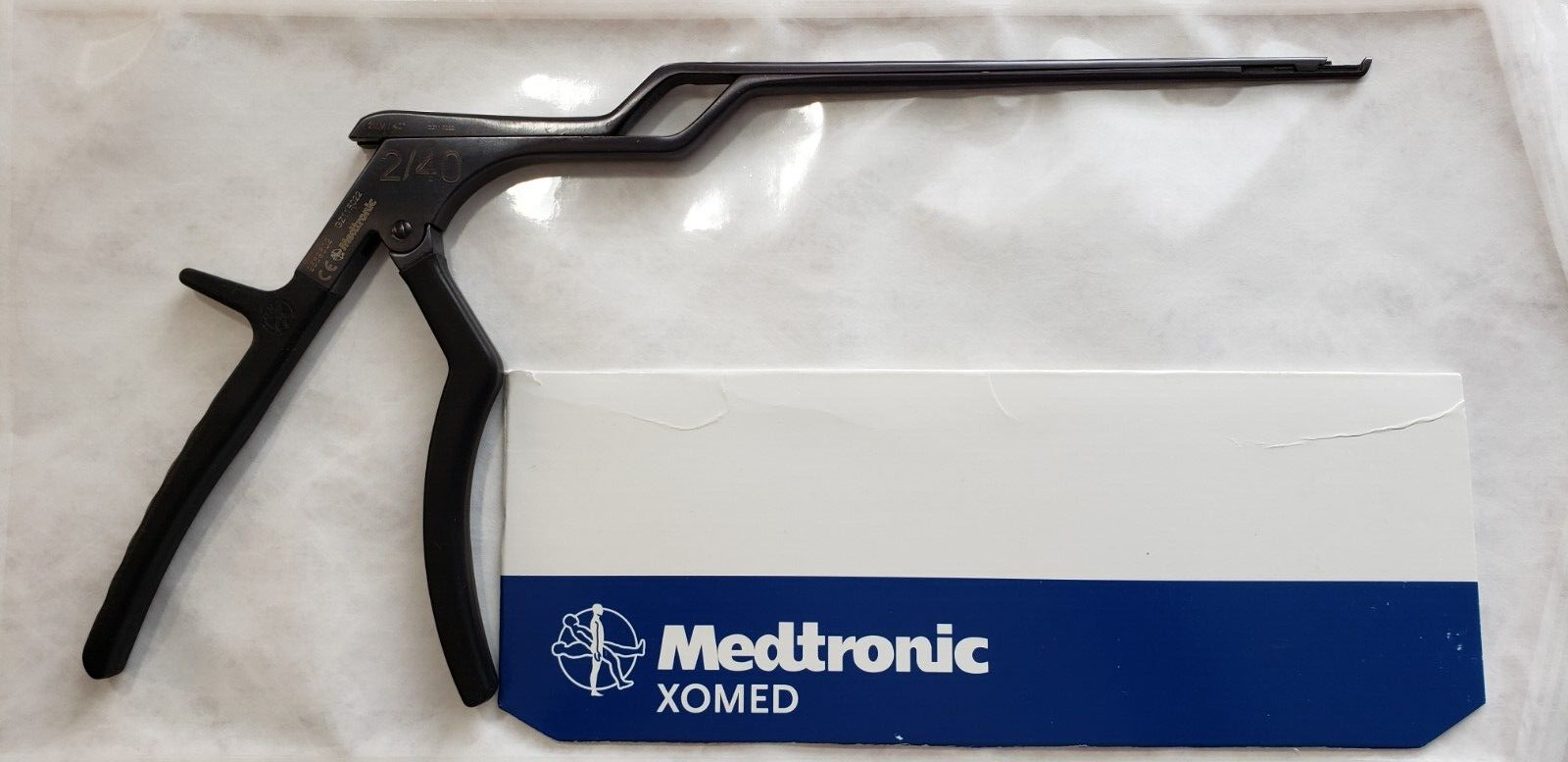 Medtronic 9569602 Orthopedic Bayonet Kerrison Rongeurs 40 Deg 2mm UP Bite 7"