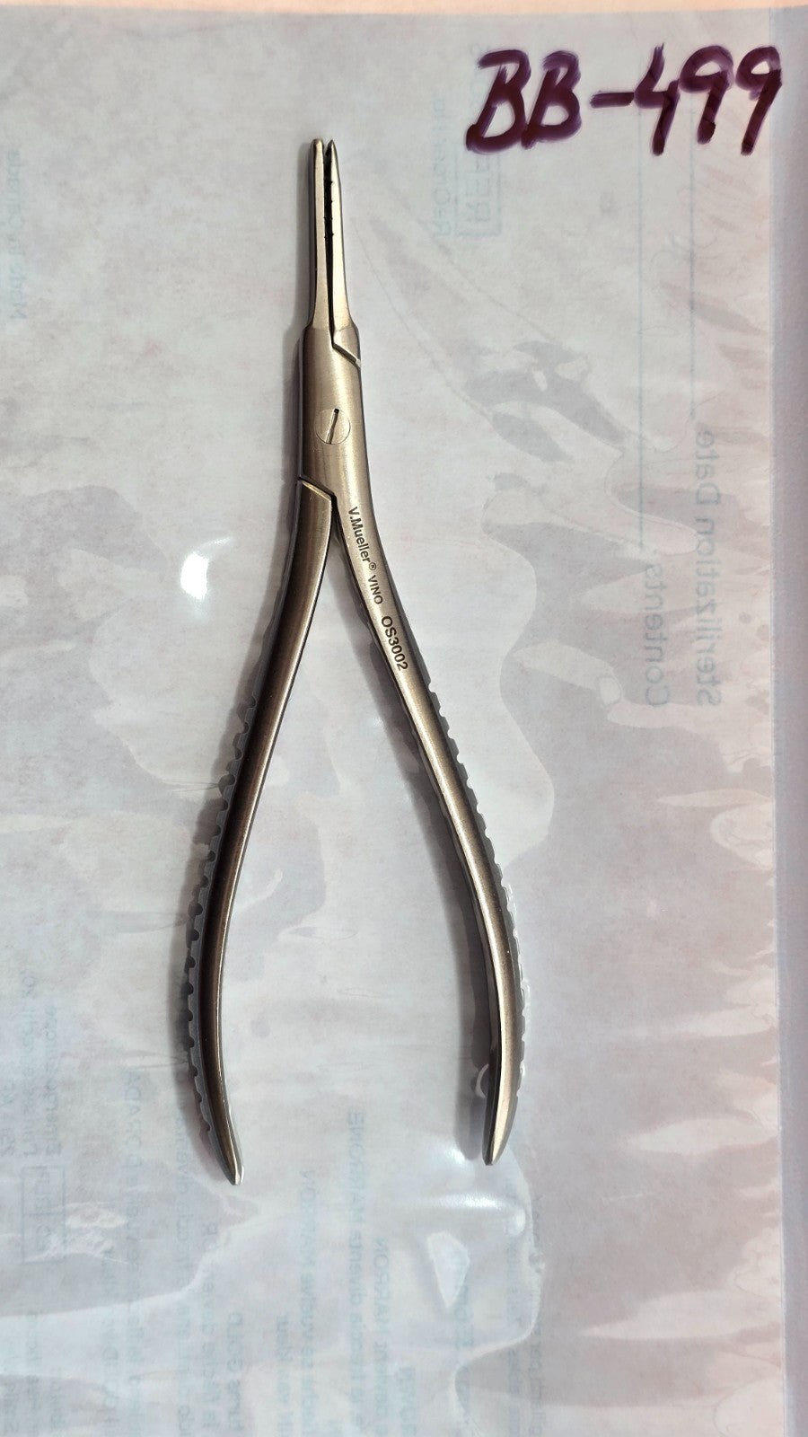 V. Mueller OS3002 Surgical Platypus Nail Removing Forceps 5" Serrated Jaws