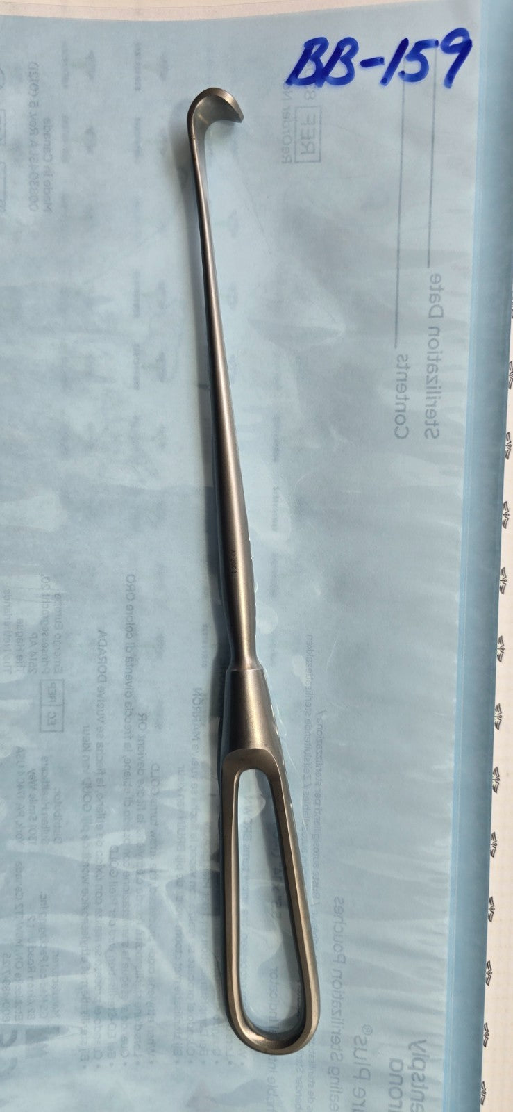 Jarit 199-135 Surgical Cushing Vein Retractor 9" x 3/8" Blade