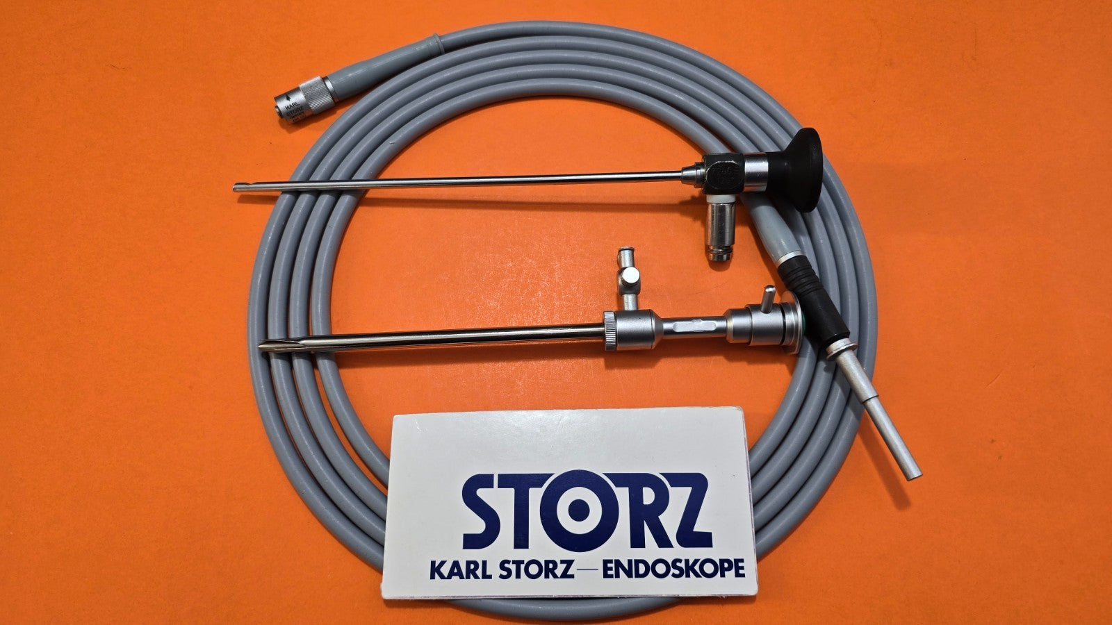Karl Storz 7200E Arthroscope 4mm x 120* x18cm & Sheath ,495ND Fiber Optic Cable
