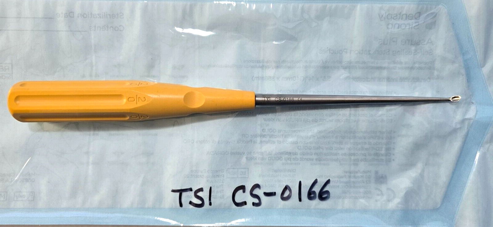 V.Mueller / U-0166 Orthopedic Neuro/Spine Curette Oval Cup 10" Size #00 Angled
