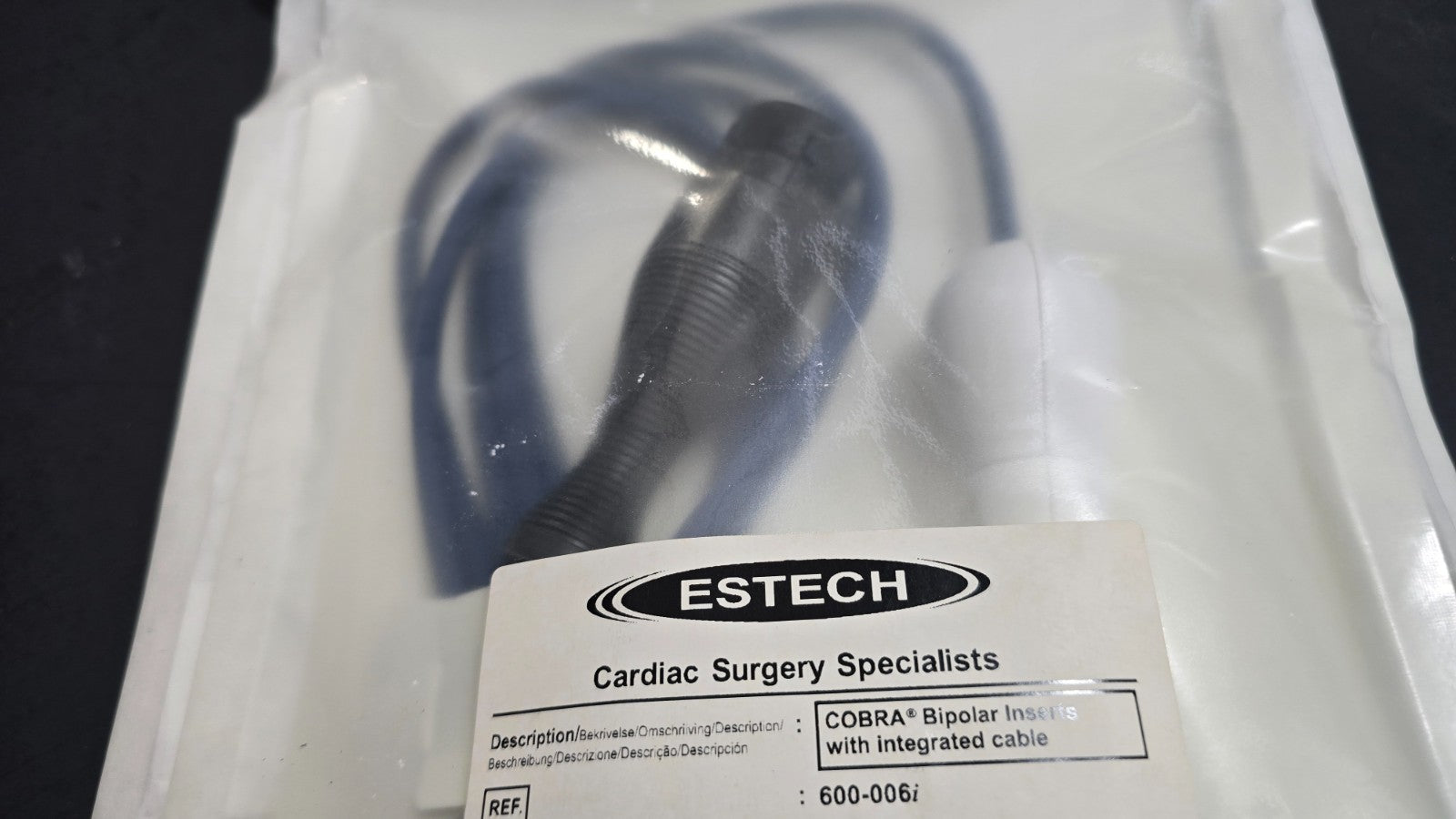ESTECH Surgical Cobra Bipolar Inserts with Integrated Cable