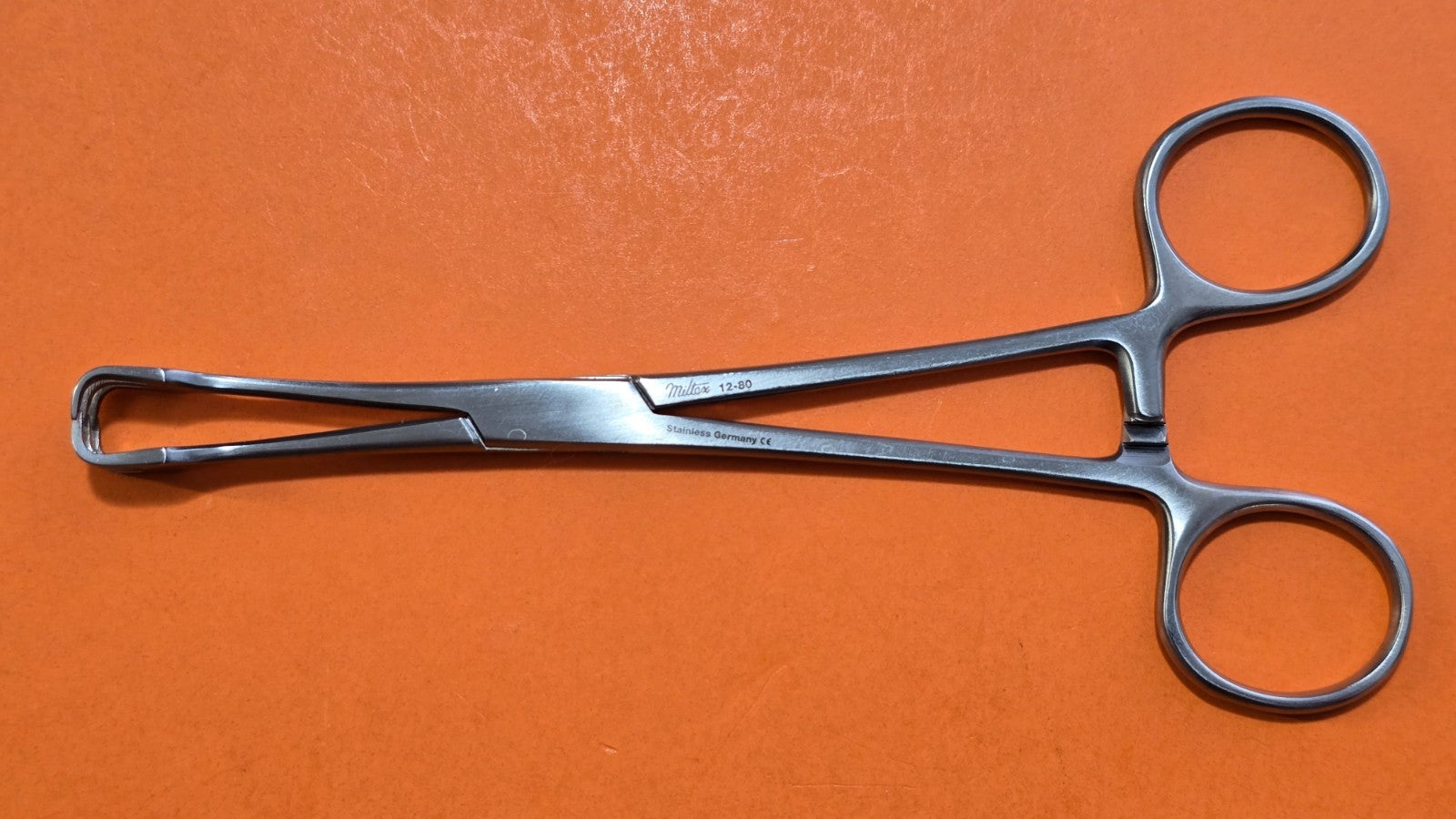 Miltex 12-80 Surgical Lahey Traction Forceps 6" (3x3) prongs