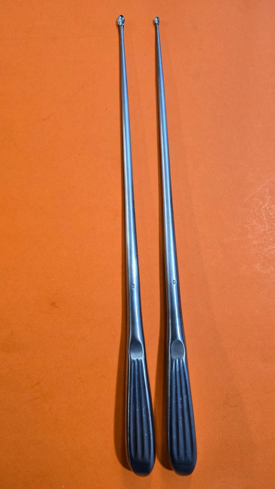 V.Mueller VM82-3266 Surgical Orthopedic Curette Oval Cup 12" Set of #0,#2