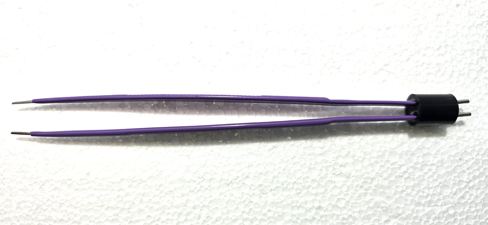 Turtle Surgical Bipolar Forceps 7" Purple Non Stick Tips with Bipolar Cable