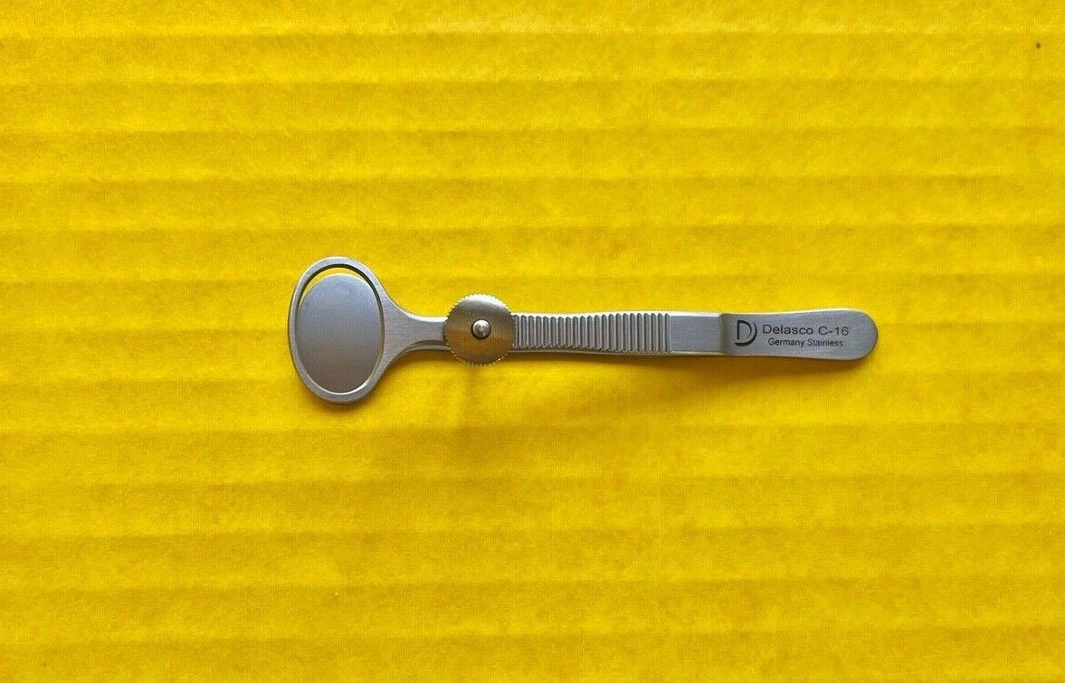 Delasco Ophthalmic Chalazion Forceps, Straight, 3.5" REF: C-16