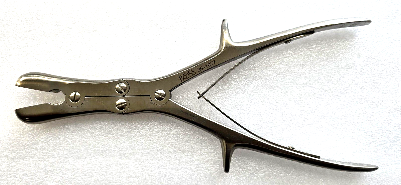 BOSS 26-1077 Surgical Stille-Luer Rongeurs 10" Straight Orthopedic Instruments