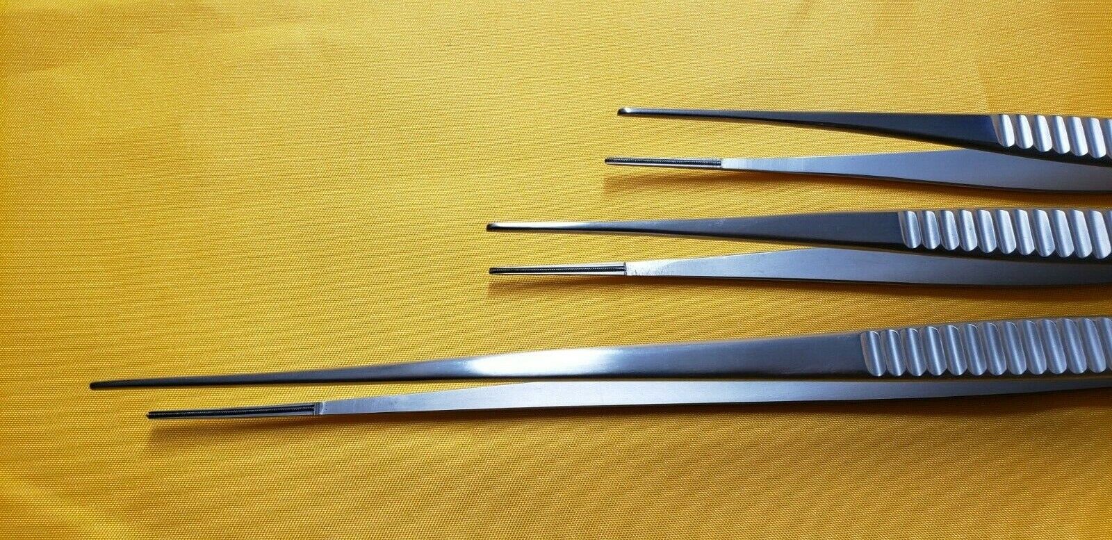 Debakey Atraumatic Vascular Tissue Forceps 8",9.5",12" Set of 3 Premium Quality