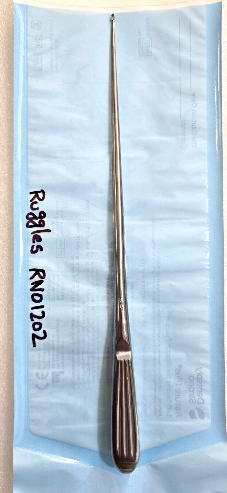 Ruggles RN1202 Surgical Neuro Spine Curette Size 3/0 Straight 12"