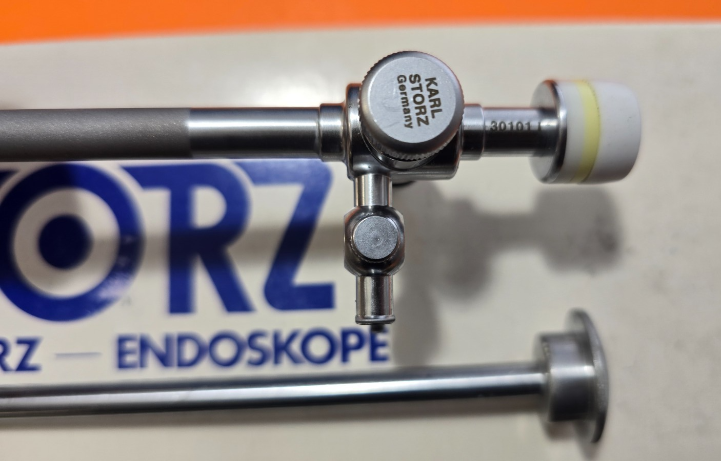 Karl Storz Trocar Cannula Sharp Tip Trumpet Valve 7mm x 8.5cm