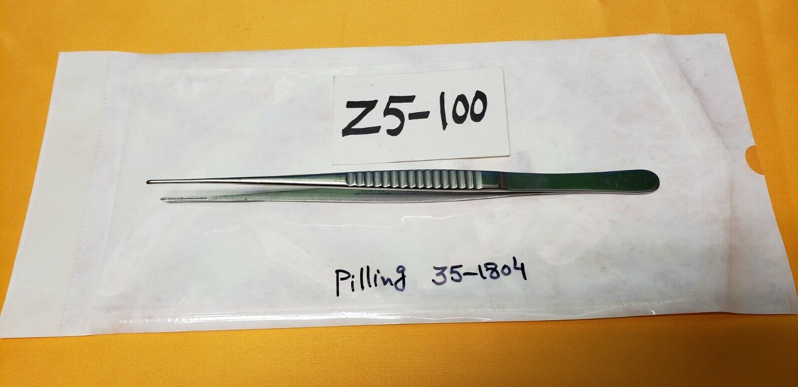 Pilling 35-1804 Surgical DeBakey Forceps 9.5"