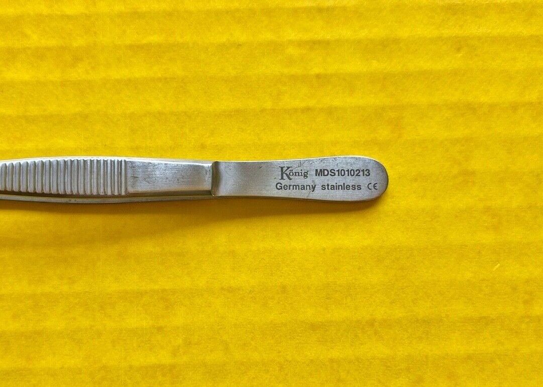 König Dressing Tissue Forceps, Straight, 5" REF: MDS1010213