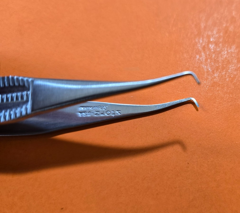Karl Storz S2050-15 Surgical Coaptation Bipolar Forceps 4" with Bipolar Cable