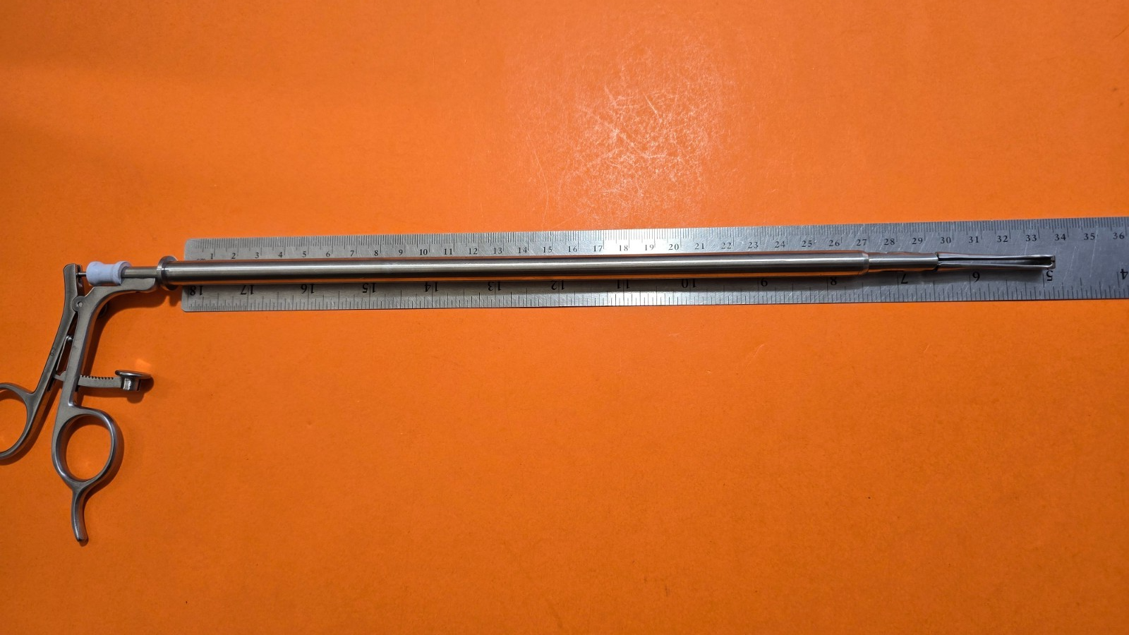 V. Mueller F285.02H Endolap Babcock Forceps 10mm x 36cm Ratchet Handle