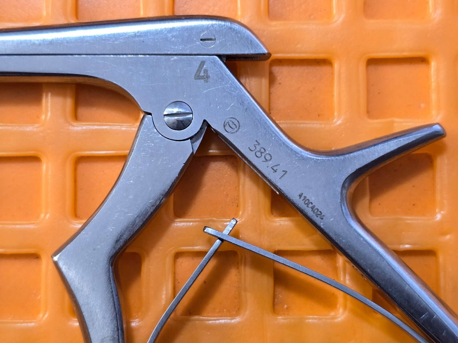Zimmer Surgical Orthopedic Kerrison Rongeurs 4mm Up 40 Degree 13" Shaft